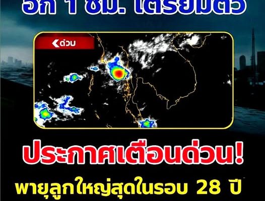 เตือนภัย! 12 จังหวัดเตรียมรับมือฝนถล่ม 5 มิ.ย. 68 นี้