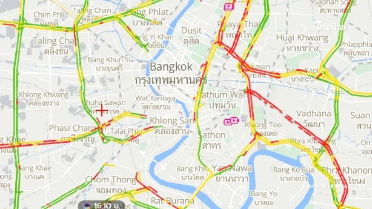 วันศุกร์แห่งชาติ เช็กพื้นที่รถติด บริเวณ กรุงเทพฯ – ปริมณฑล