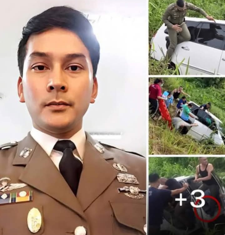 “รองเทน” ฮีโร่กลางทาง! พ.ต.อ.จตุรวิทย์ ตำรวจดารา พุ่งช่วยชีวิmชายชรา หลังรถตกข้างทาง เช้าวันที่ 17 ก.ค.