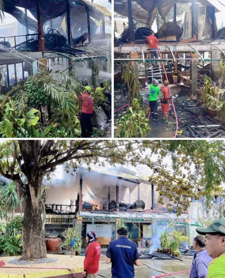 ด่วน! ไฟไหม้วัดดัง เผาศาลากว่า100 ปี วอดทั้งหลัง