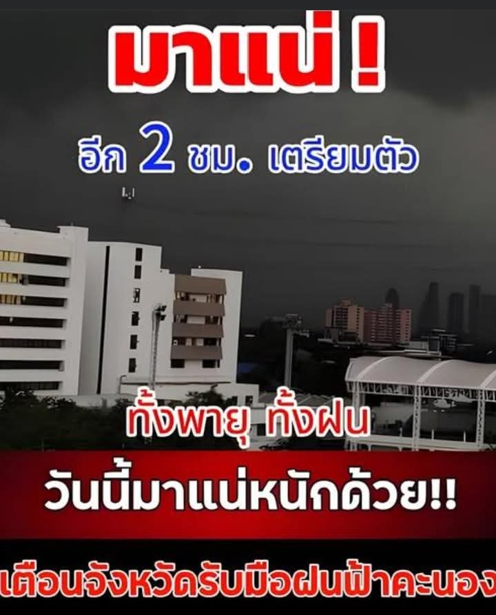 วันนี้มาแน่หนักด้วย!! เตือนจังหวัดรับมือฝนฟ้าคะนอง.!!