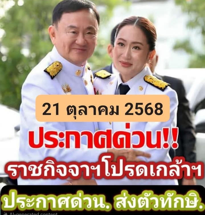 ด่วน!! ราชกิจจาฯโปรดเกล้าฯ ประกาศด่วน. ส่งตัวทักษิ…3 ตุลาคม 2568 : ดูสาเหตุในคอมเมนต์