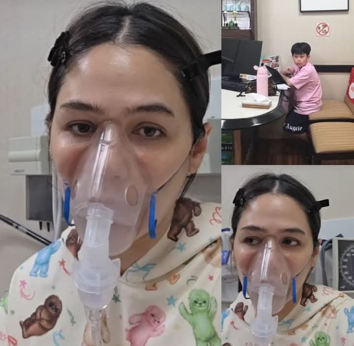 แห่สงสัย ชมพู่ อารยา เป็นอะไร? ลูกชายนั่งอยู่ด้วยไม่ห่าง